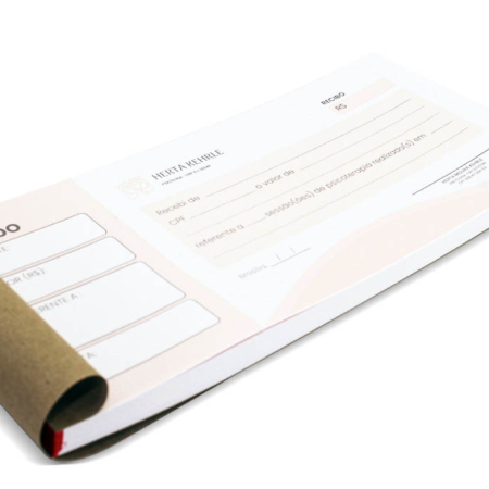 1 bloco recibo 50 fls