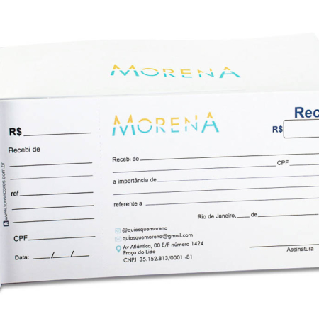 bloco com capa personalizada